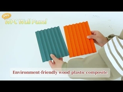 WPC fluted  Manufacturers sell wood plastic grille  no paint waterproof  wall panel