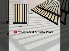 Acoustic Grille Wood Slats Anti Scratch Grille sound-absorbing panels Fluted Wall Panel Wall