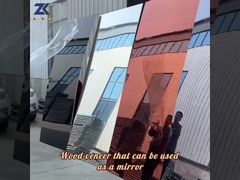Mirror wall panel fireproof wood veneer panel