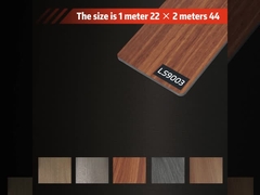 Factory price fireproof wood grain bamboo charcoal wood veneer co-extruded carbon crystal panel