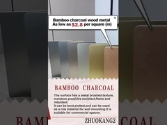 High Quality Hot Sale Carbon Crystal Board Fireproof Bamboo Charcoal Metal Board Veneer