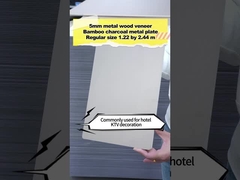 PVC Decoration Bamboo Charcoal Wood Metal Wall Board High Density Interior Wall Panels
