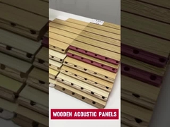Wooden acoustic panels