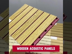 Wooden acoustic panels