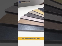 Carbon crystal plate 3D printed patterned background wall