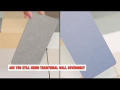 Interior Decorative Bamboo Charcoal Veneer Wall Paneling Level B Fire Rated With Customizable Length