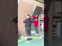 5MM 8MM Wood Grain Wood Veneer Bamboo Charcoal PVC Wall Panel