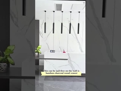 Factory Price 8mm Waterproof Marble Bamboo Charcoal Wood Veneer