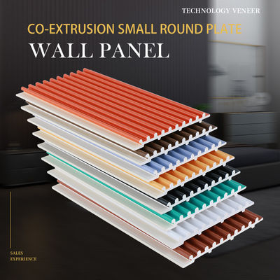 Factory Customized Fireproof Co-Extruded Small Round Board WPC Wall Panels
