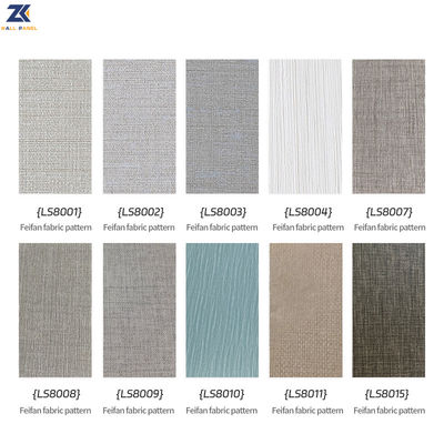 Bamboo Fiber Wallboard Wood Veneer PVC Wall Panels Anti Scratch