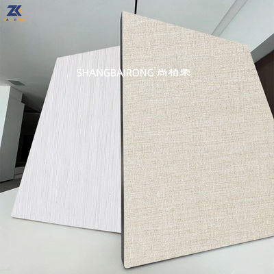 Bamboo Fiber Wallboard Wood Veneer PVC Wall Panels Anti Scratch