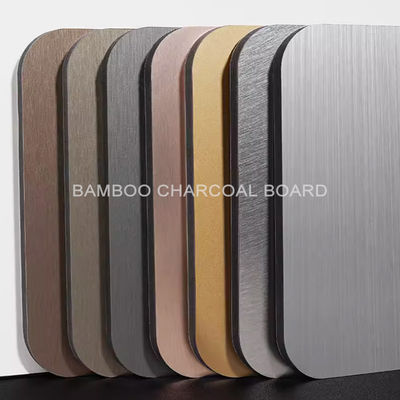 Eco-Friendly Bamboo Charcoal Wood Veneer Metal wall panel For Hotel