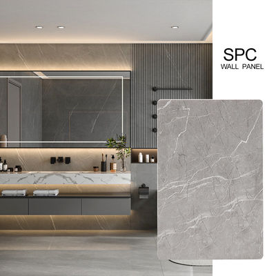 SPC Wall Panel Wholesale Of New Materials 600*2440*4mm Waterproof PVC Stone Plastic Eco-Friendly Marble Sheet Seamless Board For Shower And Bathroom