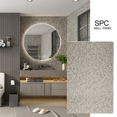 SPC Wall Panel Hot Sale 600*2440*4mm Waterproof Stone Plastic Eco-Friendly Marble Seamless Interior Wall Decoration Sheet For Shower Bathroom