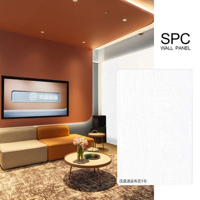SPC Wall Panel Hot Selling 600*2440*4mm Waterproof Stone Plastic Eco-Friendly Easy To Install And Save Time PVC Board For Hotel Apartment Offices