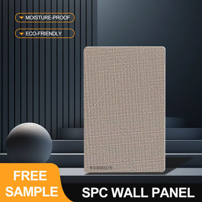 SPC Wall Panels Favourite 600*2440*4mm Waterproof And Moisture-Resistant Stone Plastic Composite Eco-Friendly Stone Plastic Composite Faux Tile Design Wall Paneling For Bathroom And Toilet
