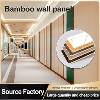 Bamboo Charcoal Wood Veneer Panel Waterproof Fireproof 1220x2440mm