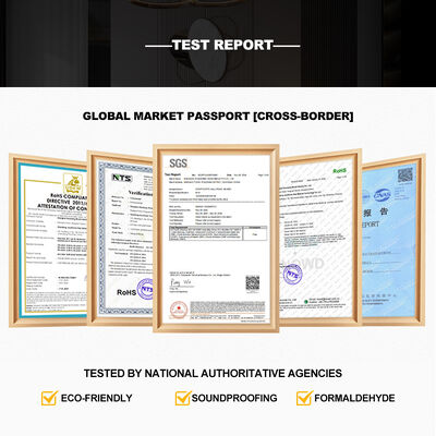 Interior Decoration Waterproof Metal Bamboo Charcoal Fibre Board Customizable