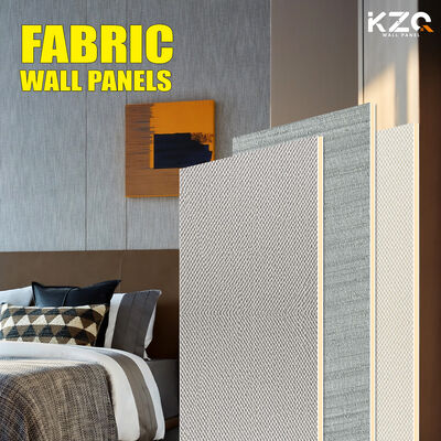 Natural PVC Fabric Wall Panel 5mm Matt Veneer Eco-Friendly Interior Cladding Wall Panel