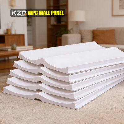 WPC Fluted Wall Panel Decorative Indoor TV Wall PVC WPC Wall Panel