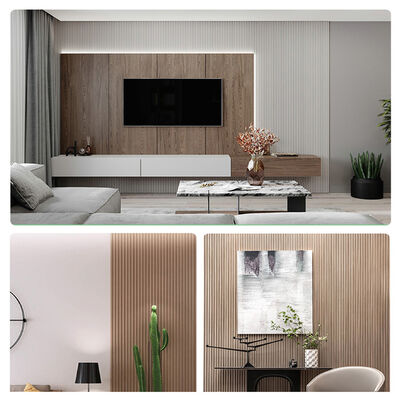 High Quality WPC Louver Panel Fluted Wall Panel For Interior Hotel WPC Wall Panel