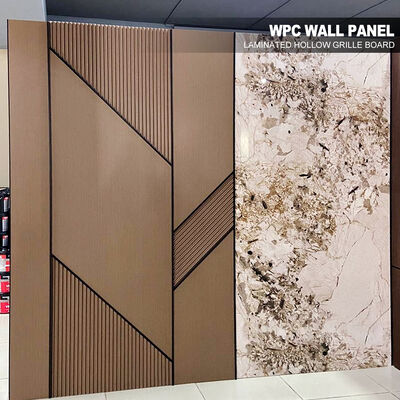 High Quality WPC Louver Panel Fluted Wall Panel For Interior Hotel WPC Wall Panel