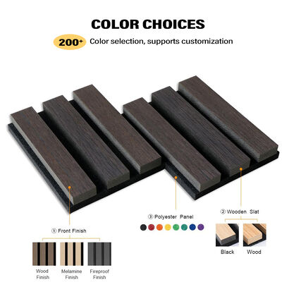 Absorbing Sound Proof Wall Polyester Fiber Acoustic Panels Indoor Wood Acoustic Panels