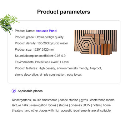 Sound Absorbing Acoustical Polyester Panels Modern Office Building Interior Decoration Material