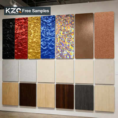 Water Ripple Ceiling Panel Interior Decoration PVC Wave Wall Panel Bamboo Charcoal Wood Veneer