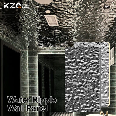 Waterproof And Fireproof Bamboo Charcoal Fiber Water Ripple Wall Panel