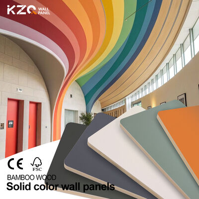 Eco-Friendly Solid color wall panels Indoor Wall Decoration Bamboo Wood Wall Panel