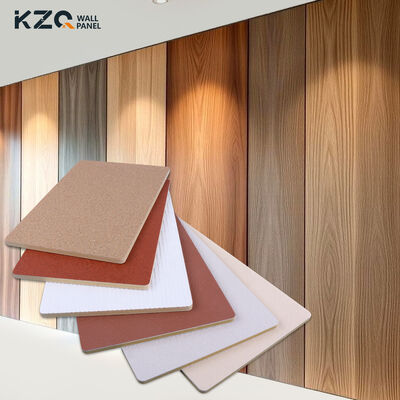 Customization Wood Grain Panel Waterproof Anti-collision Bamboo Charcoal Wood Veneer