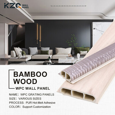 Hot Sale WPC Wall Panel Wood Plastic Composite Fluted Slat Sheet Eco-friendly Board for Interior