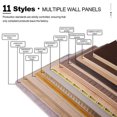Customization Solid Color Skin Feel Wall Panel Bamboo Wood Fiber Wall Panel For Living Room