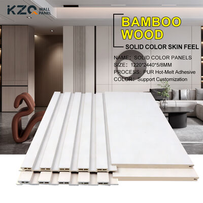 Factory Direct Sale Solid Color Skin Feel Wall Panels Bamboo Fiber Wall Panel