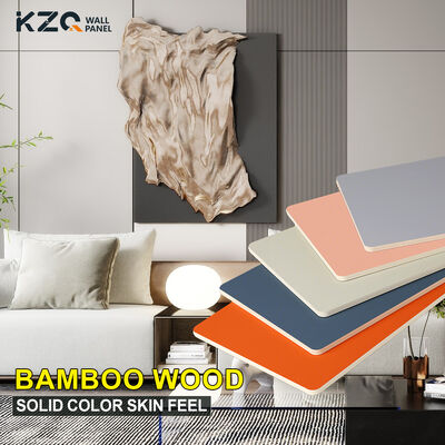 Interior Decoration Solid Color Wall Panel  Bamboo Fiber Wall Panel For Home And Hotel