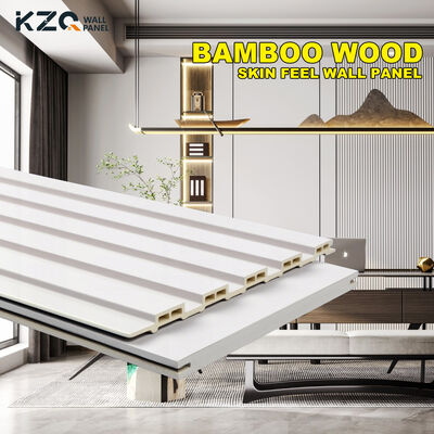 High Quality Solid Color Skin Feel Fireproof Bamboo Wood Fiber Wall Panel