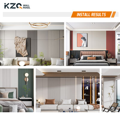 Skin Feel Solid Color Texture Wall Decoration Bamboo Fiber Wall Panel Modern Wood Veneer