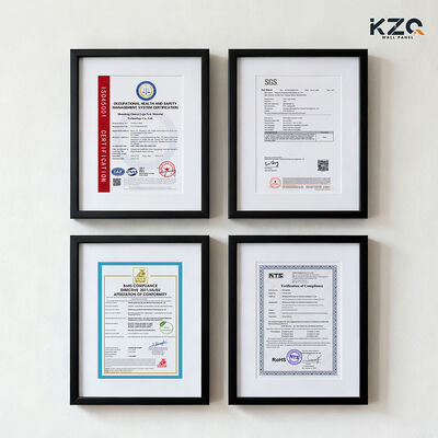 Textured Metal Mosaic Wall Panels Bamboo Wood Fiber Wall Panels Interior Decorative Panels