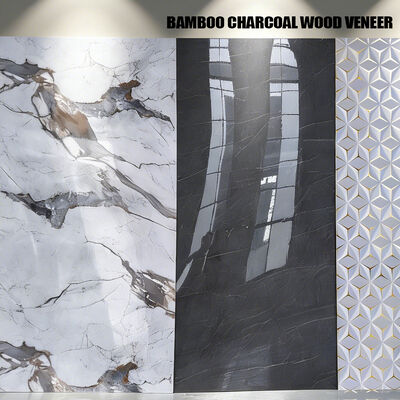 Modern High Gloss Marble Wall Panel Luxury Wall Decoration Bamboo Fiber Wall Panel