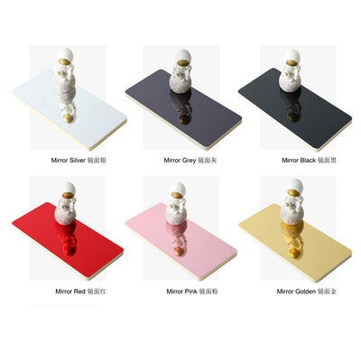 ISO9001 Mirror Wall Panel Bamboo Fiber Wall Panel Indoor Decoration Board