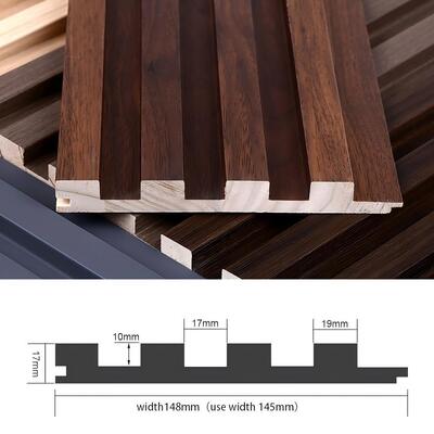 Wall Decoration Solid Wood Grille Bamboo Wood Background Wall WPC Wall Panel