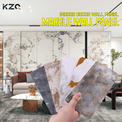 High Gloss Marble Wall Panels Used Indoor Decorative Materials Imitating Ceramic Tiles