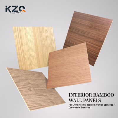 Fashion Bamboo Charcoal Wood Veneer Marble Sheet Indoor Panel For TV Background Decoration