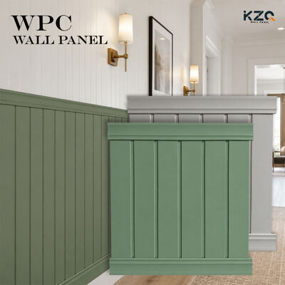 Modern Fluted WPC Interior Wall Panel Waterproof Fireproof for Bedroom Villa