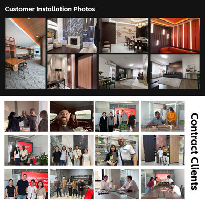 High Quality B Grade Fireproof Bamboo Charcoal Wood Veneerfor Hotel Projects