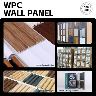 WPC Fluted Wall Panel New Design Flexible Wall Panel Eco-friendly for Interior Wall Panel Decor
