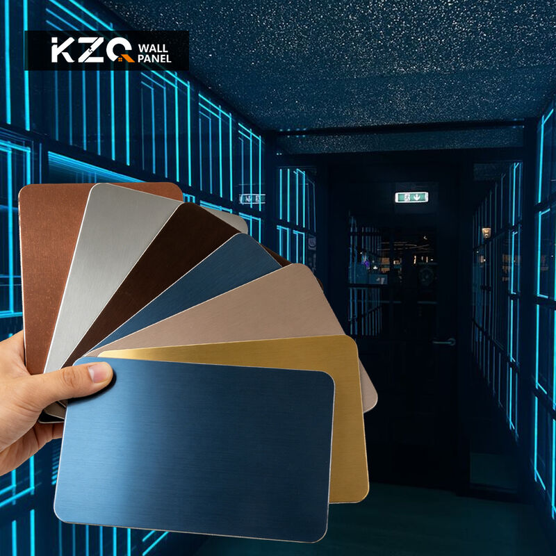 Interior Decoration Waterproof Metal Bamboo Charcoal Fibre Board Customizable