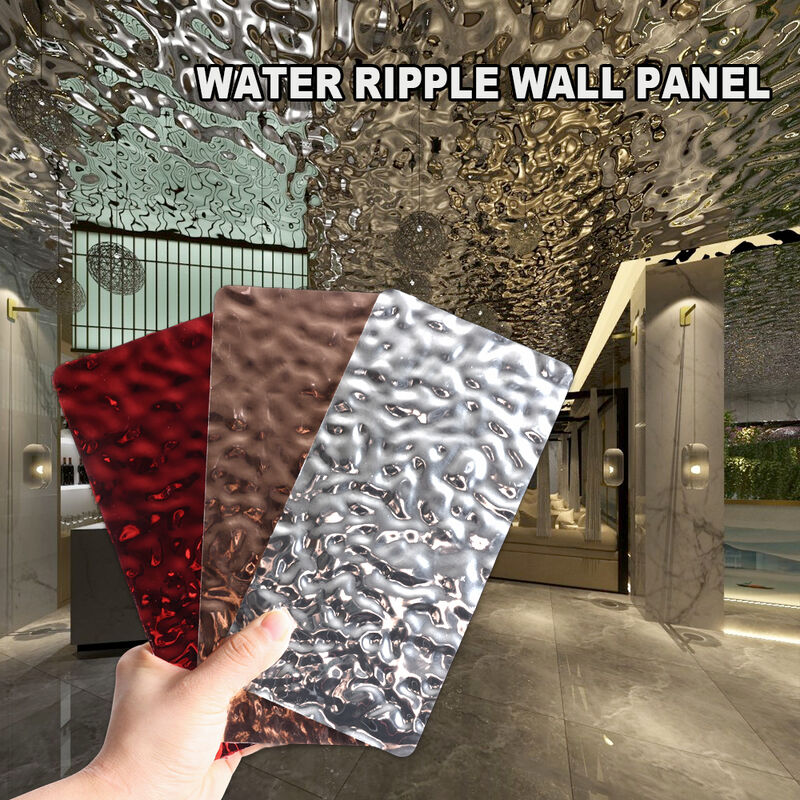 3D Water Ripple Series KTY Club Ceiling & Wall 5mm/mm Decorative Board Bamboo Charcoal Wall Board