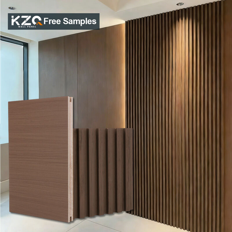 Bamboo Charcoal Wall Panels Waterproof Board Fireproof Wood Veneer For Hotel Applications